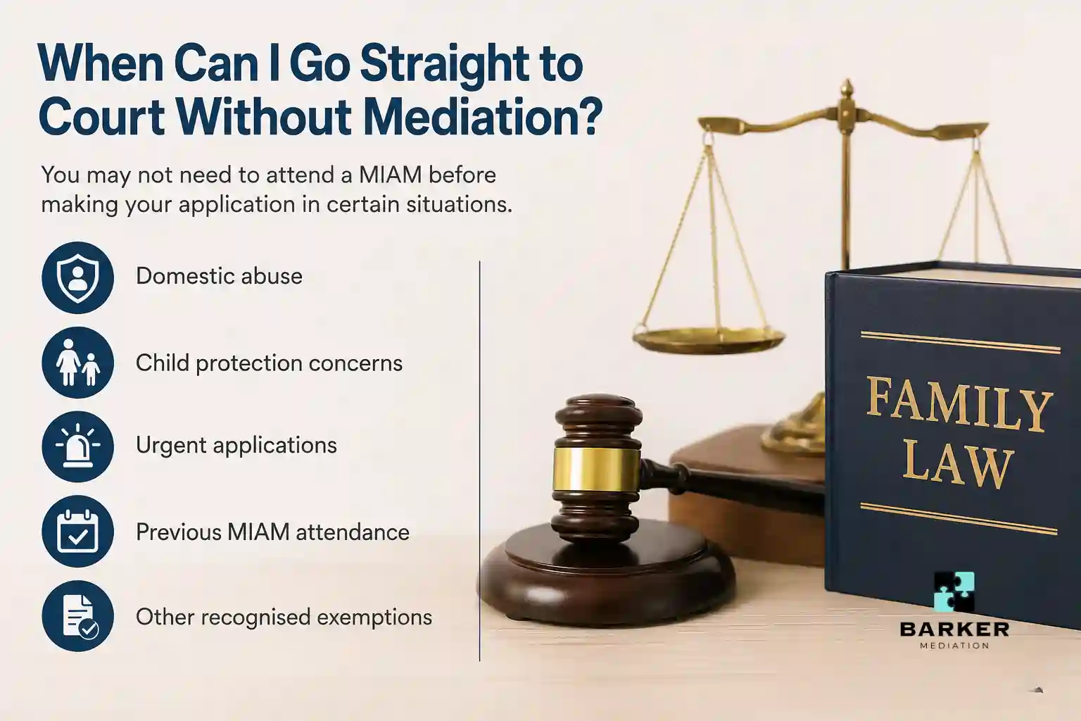 When Can I Go Straight to Court Without Mediation Huntingdon?